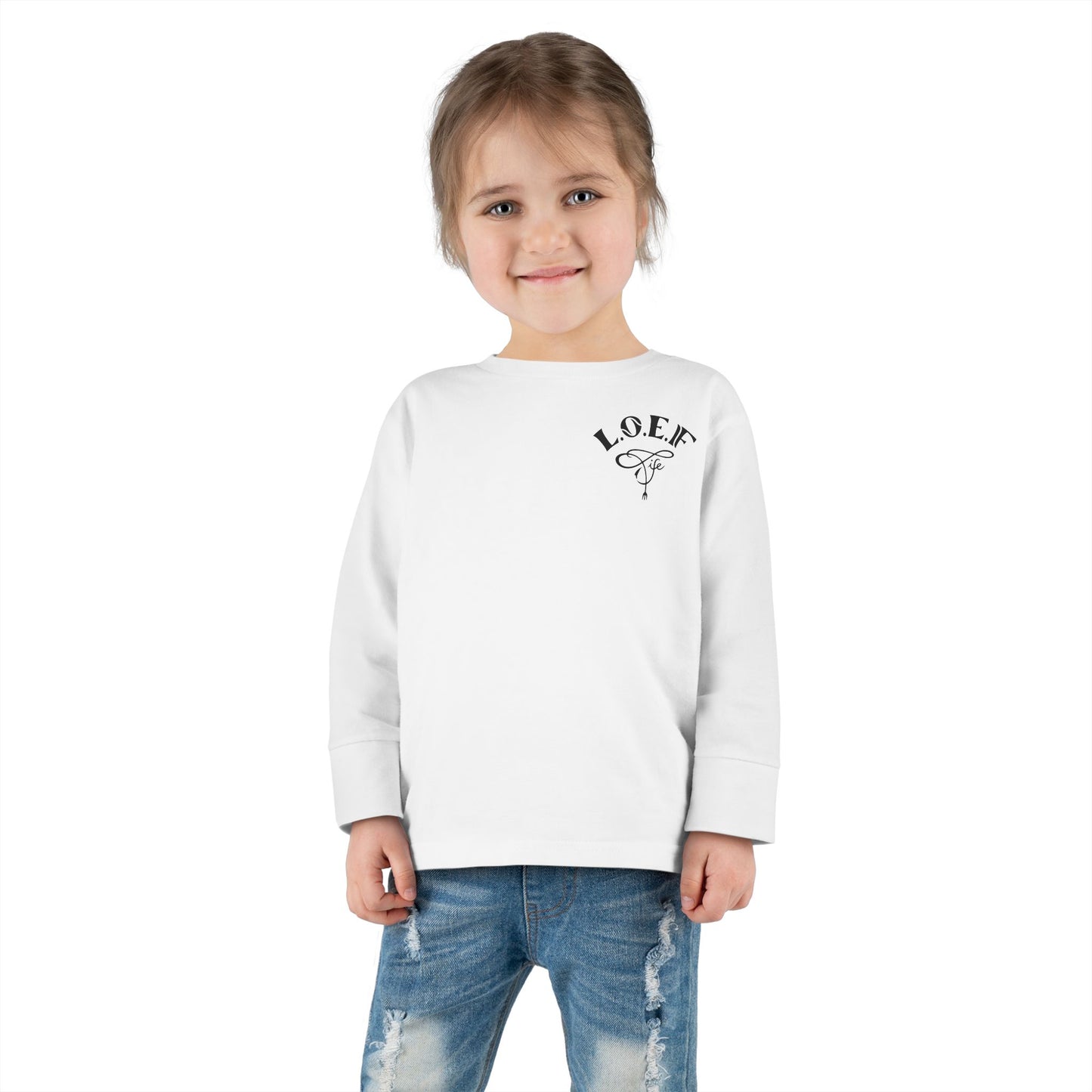 L.O.E.F Foodie 4Life Baby Long Sleeve Tee  (Violet)