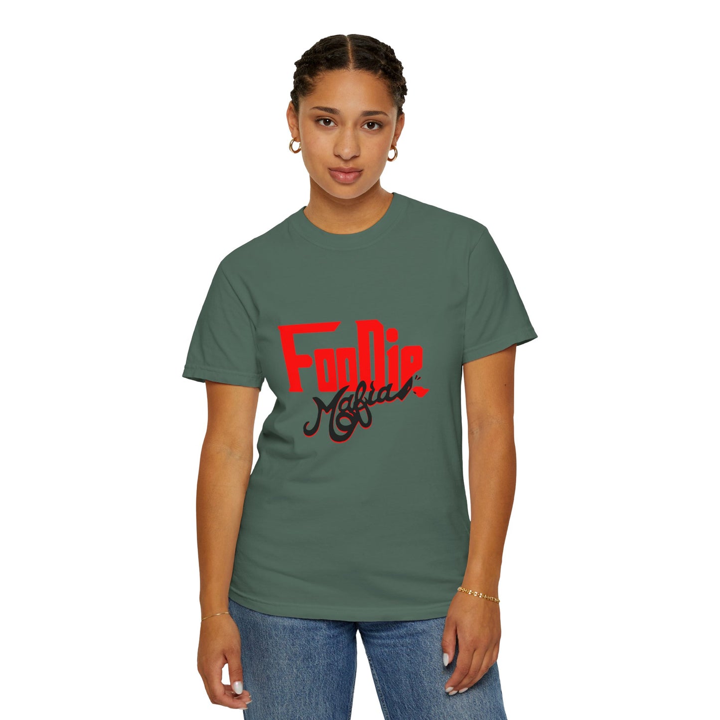 L.O.E.F Red Foodie Mafia Unisex Tee shirt (Black)