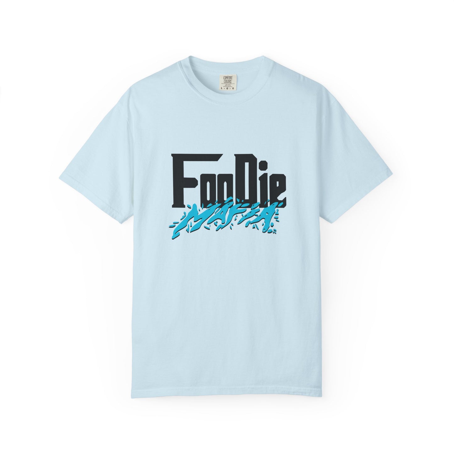 L.O.E.F Foodie Mafia Unisex Tee Shirt (Aqua Blue)