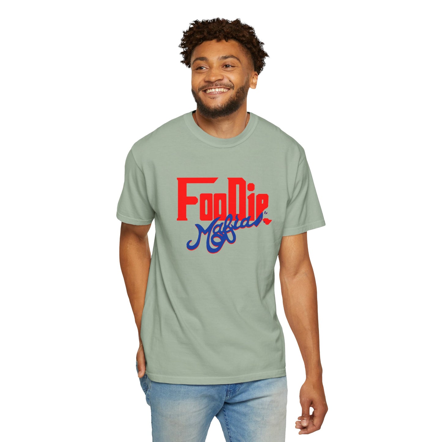 L.O.E.F Red Foodie Mafia Unisex Tee shirt (Cobalt Blue)