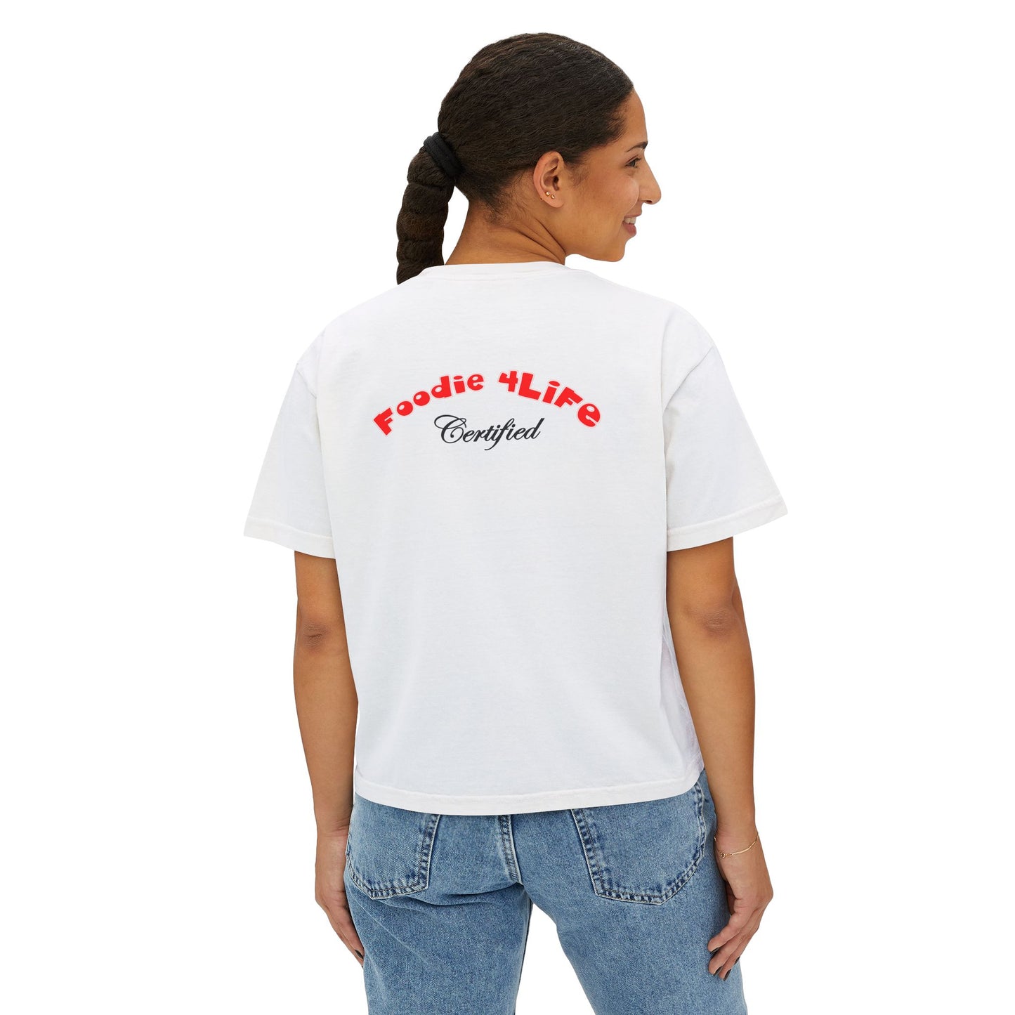 L.O.E.F Foodie 4Life Certified Boxy Tee (Fiery Red)