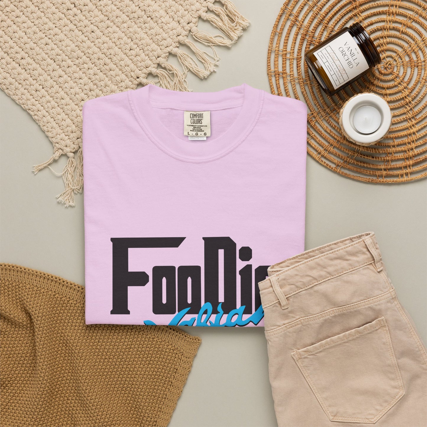 L.O.E.F Foodie Mafia Unisex Tee shirt (Apricot)
