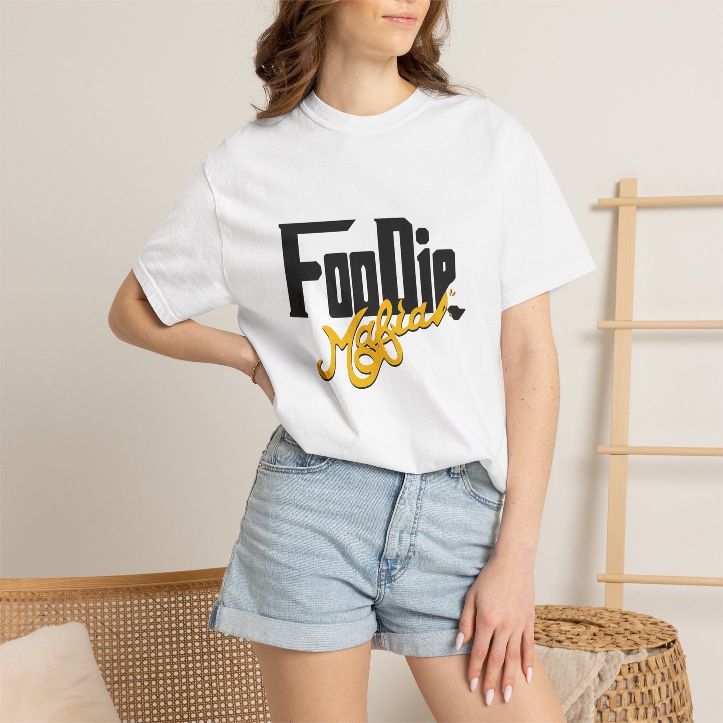 L.O.E.F Foodie Mafia Unisex Tee Shirt (Yellow)