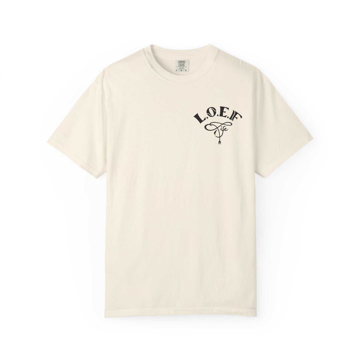 L.O.E.F Foodie 4Life Vegan Unisex Tee Shirt (Sky Blue)