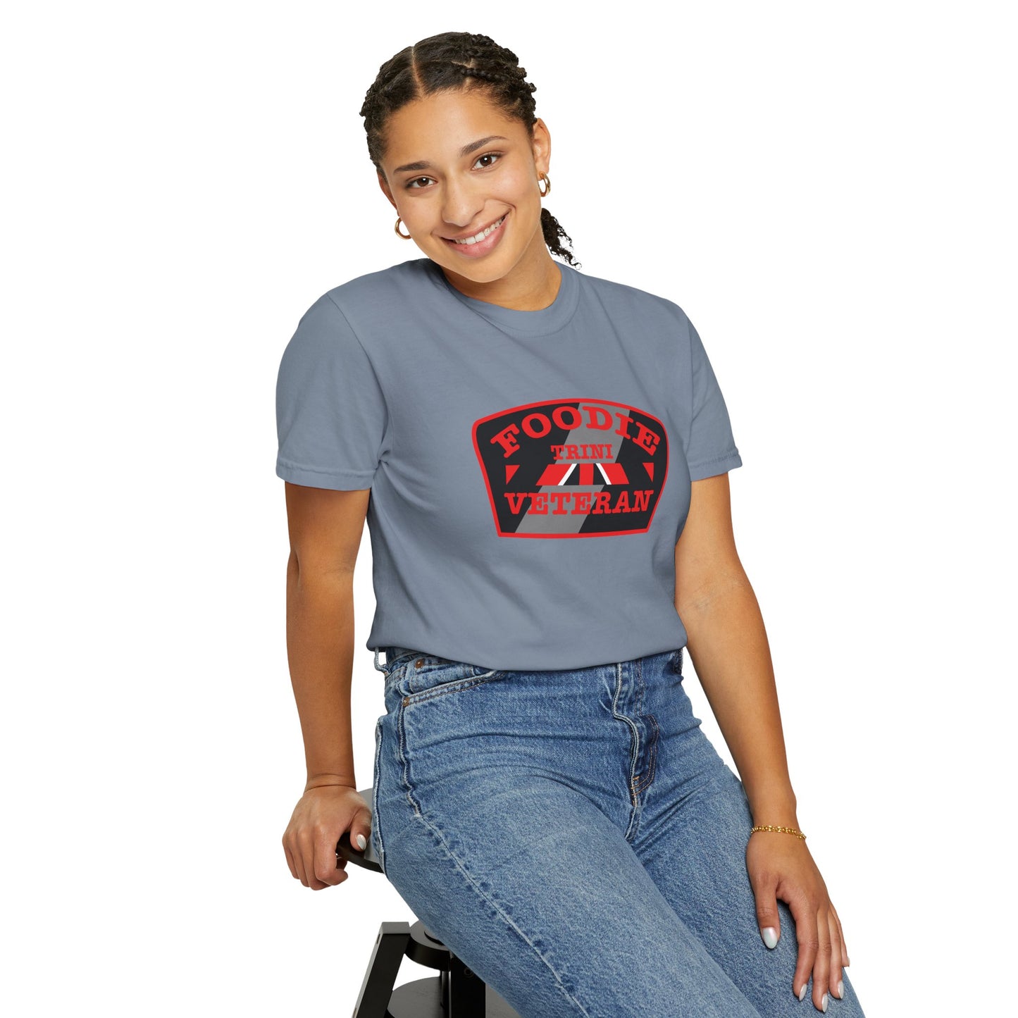 L.O.E.F Foodie Veteran TRINI Unisex Tee Shirt (Red)