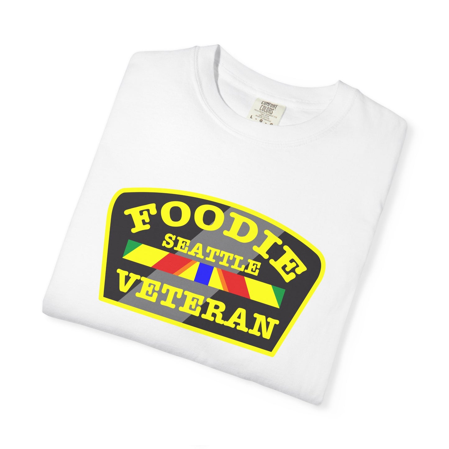 L.O.E.F Foodie Veteran SEATTLE Unisex Tee Shirt (Yellow)