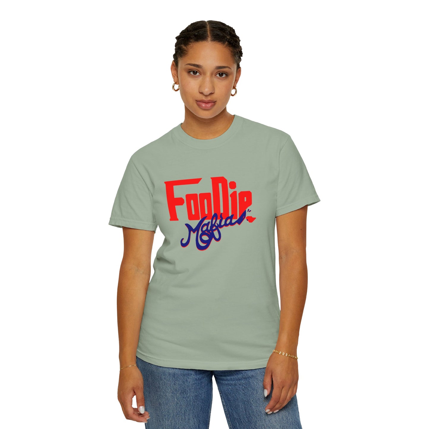 L.O.E.F Red Foodie Mafia Unisex Tee shirt (Dark Blue)