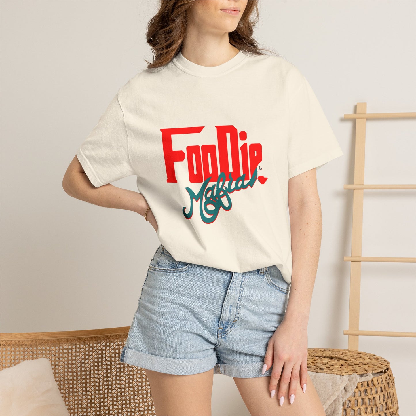 L.O.E.F Red Foodie Mafia Unisex Tee Shirt (Teal)