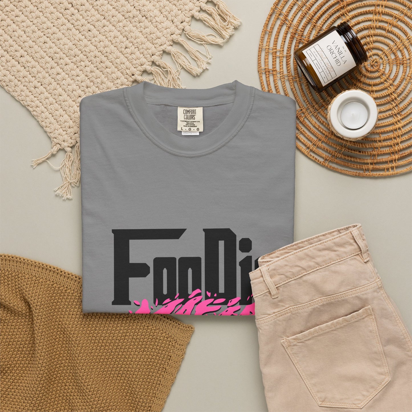 L.O.E.F Foodie Mafia Tee Shirt (Hot Pink)