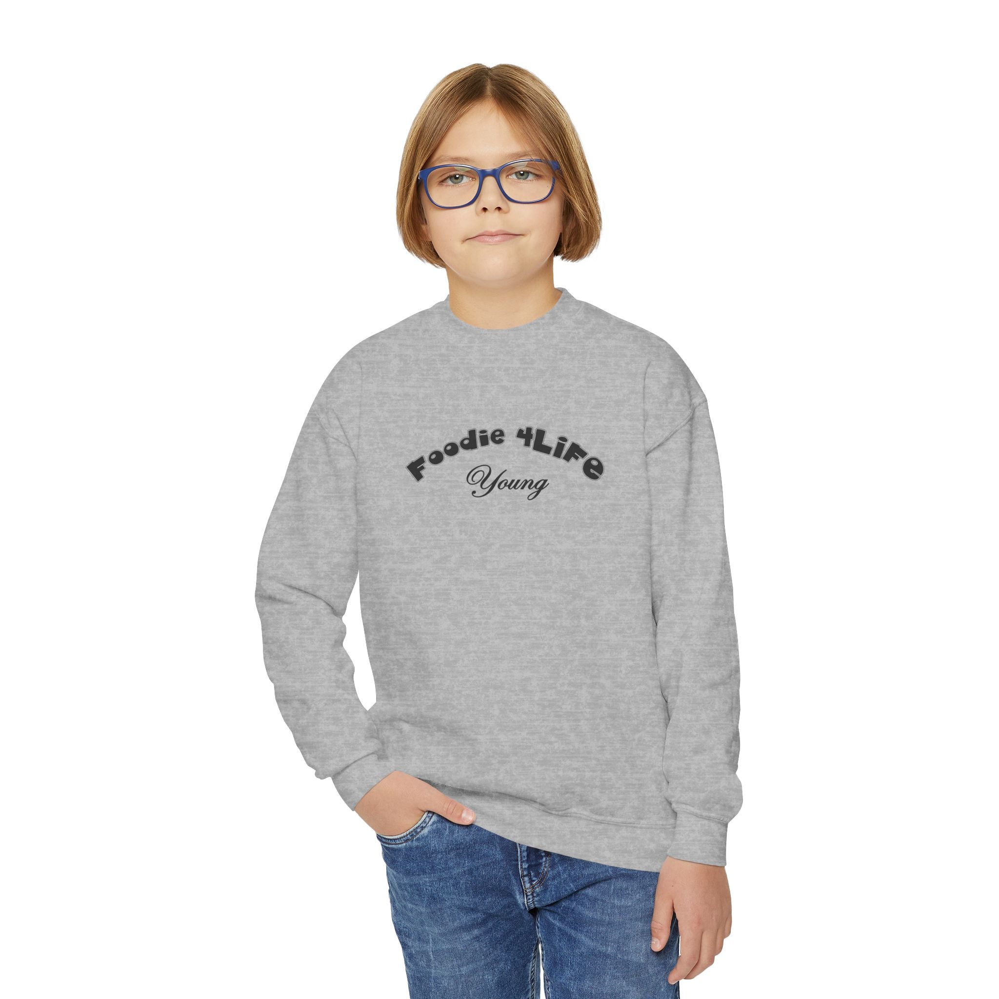 L.O.E.F Foodie 4Life Young Sweatshirt  (Black)