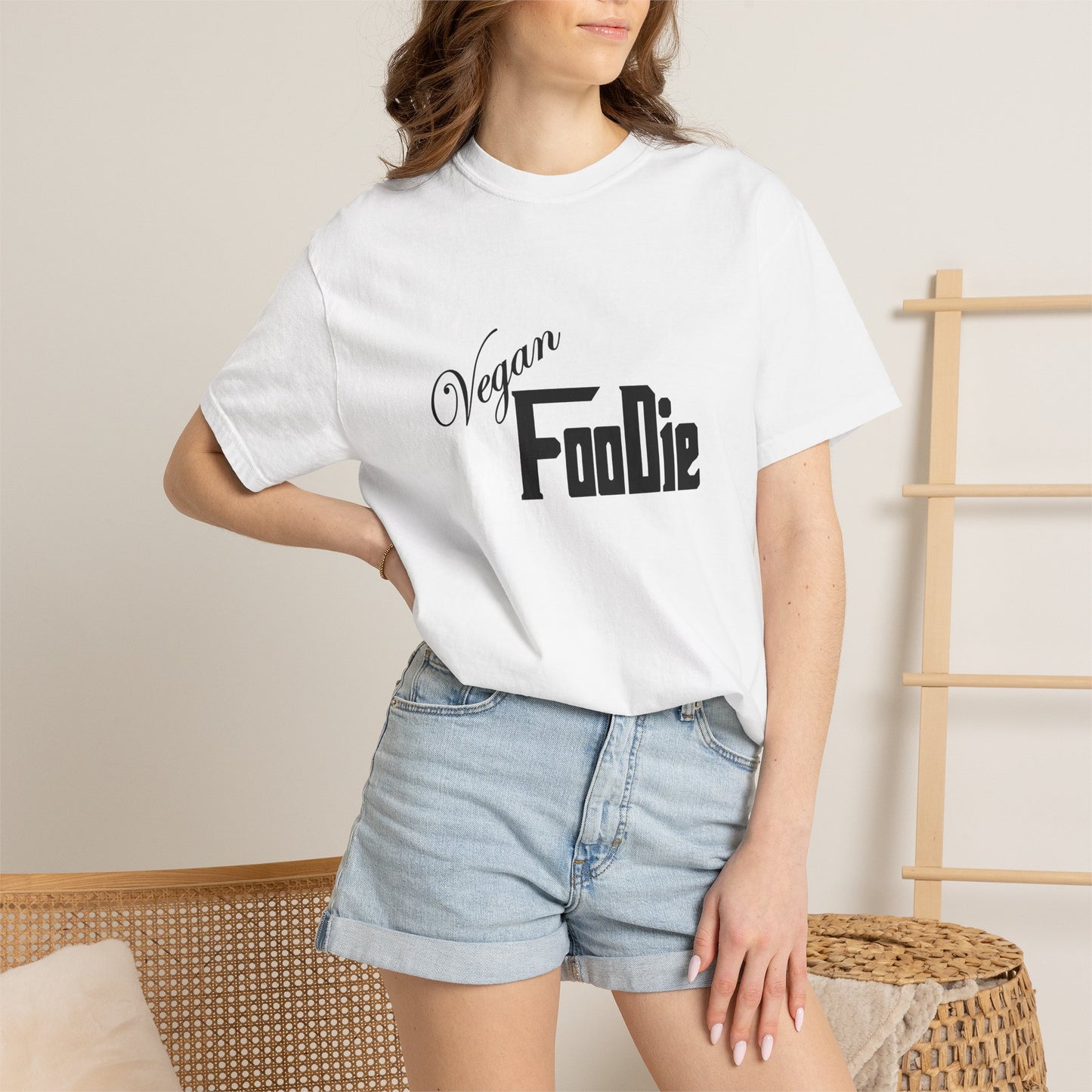 L.O.E.F Unisex Vegan Foodie Tee Shirt (Black)