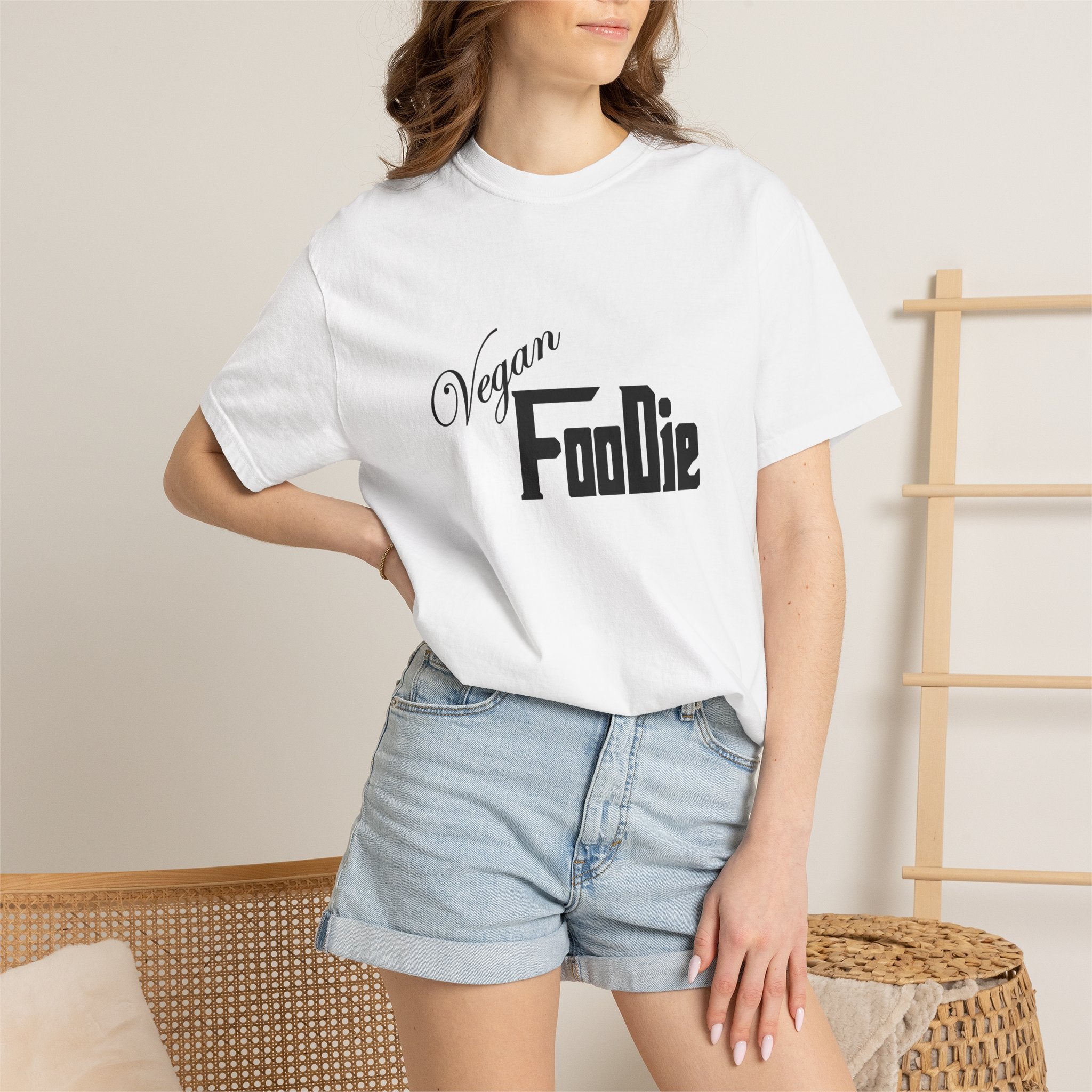 L.O.E.F Unisex Vegan Foodie Tee Shirt (Black)