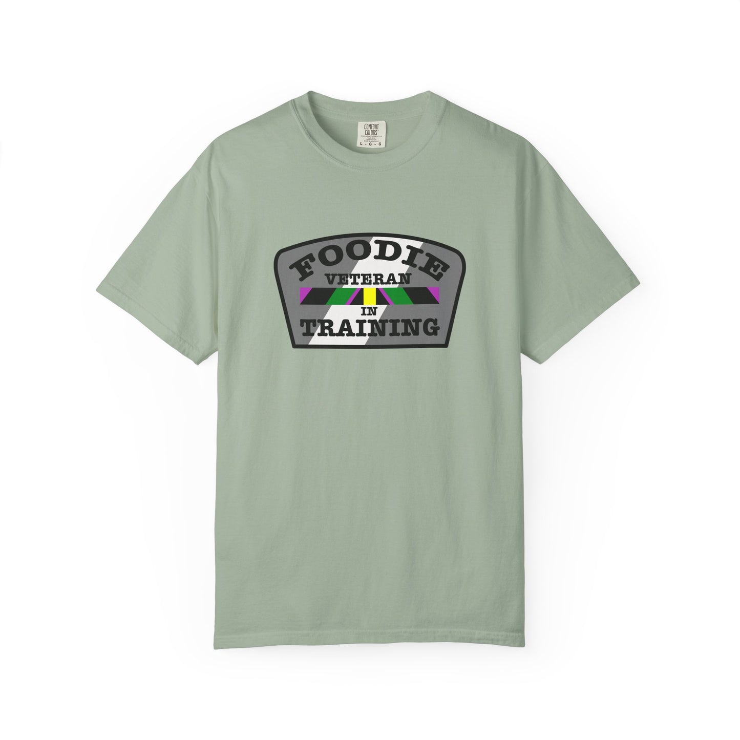 L.O.E.F Foodie Veteran IN TRAINING Unisex Tee Shirt (Gray)