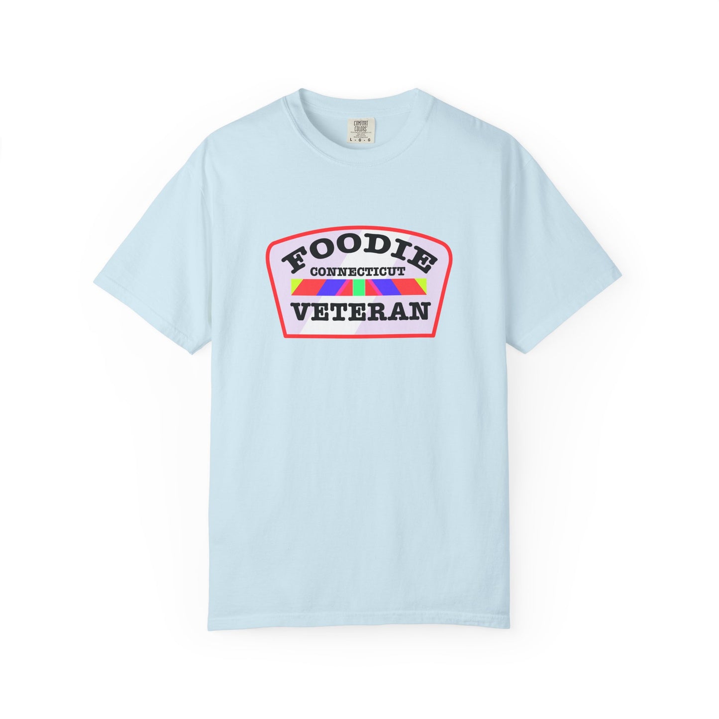 L.O.E.F Foodie Veteran CONNECTICUT Unisex Tee Shirt (Soft Pink)