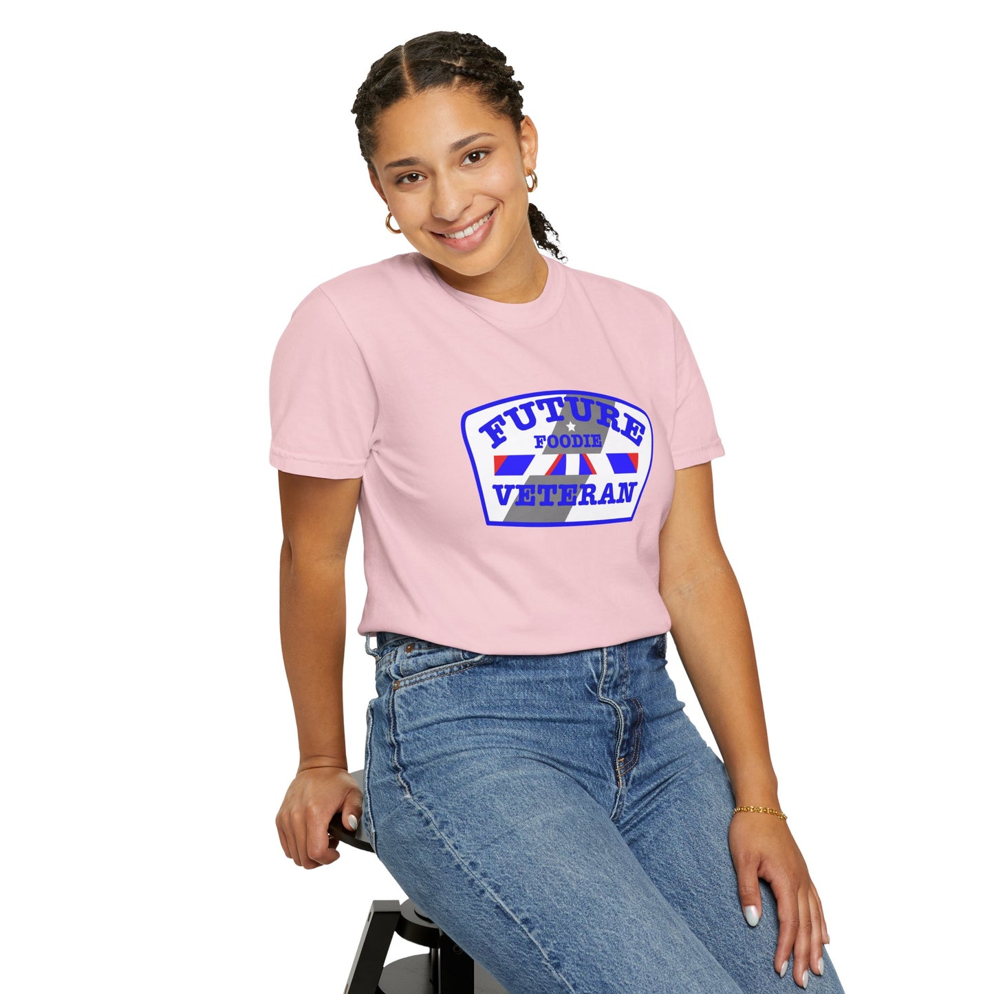 L.O.E.F Future Foodie Veteran Unisex Tee Shirt (Blue)
