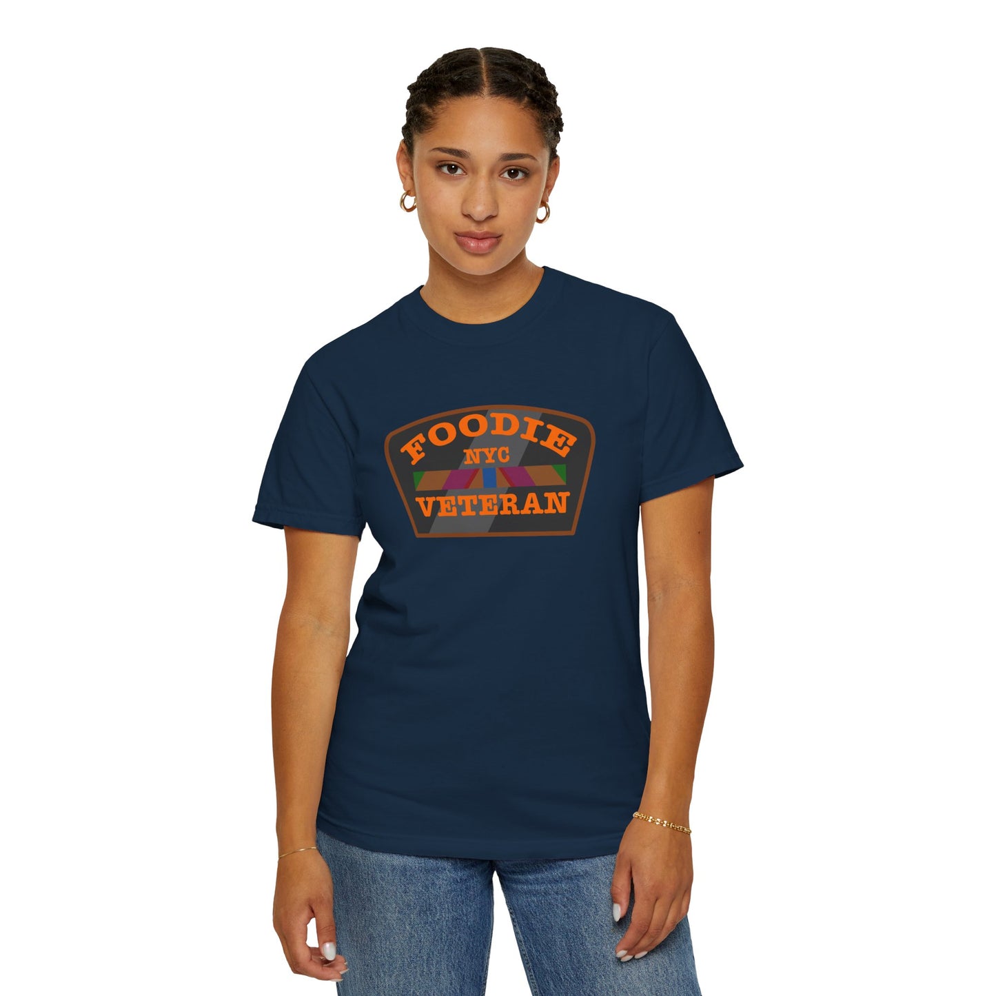 L.O.E.F Foodie Veteran NYC Unisex Tee Shirt (Orange)