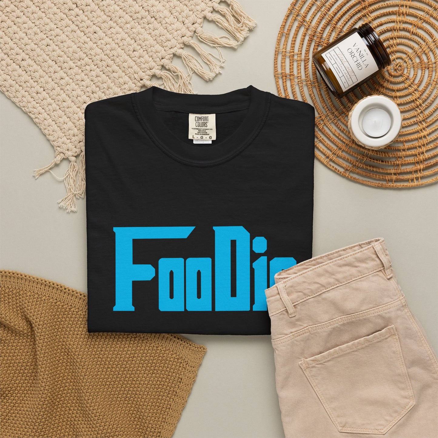 L.O.E.F Foodie Unisex Tee Shirt (Sky Blue)