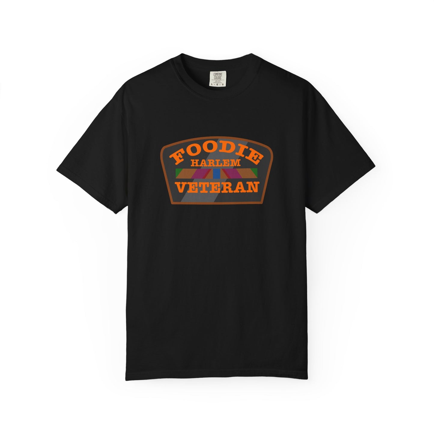 L.O.E.F Foodie Veteran HARLEM Unisex Tee Shirt (Orange)