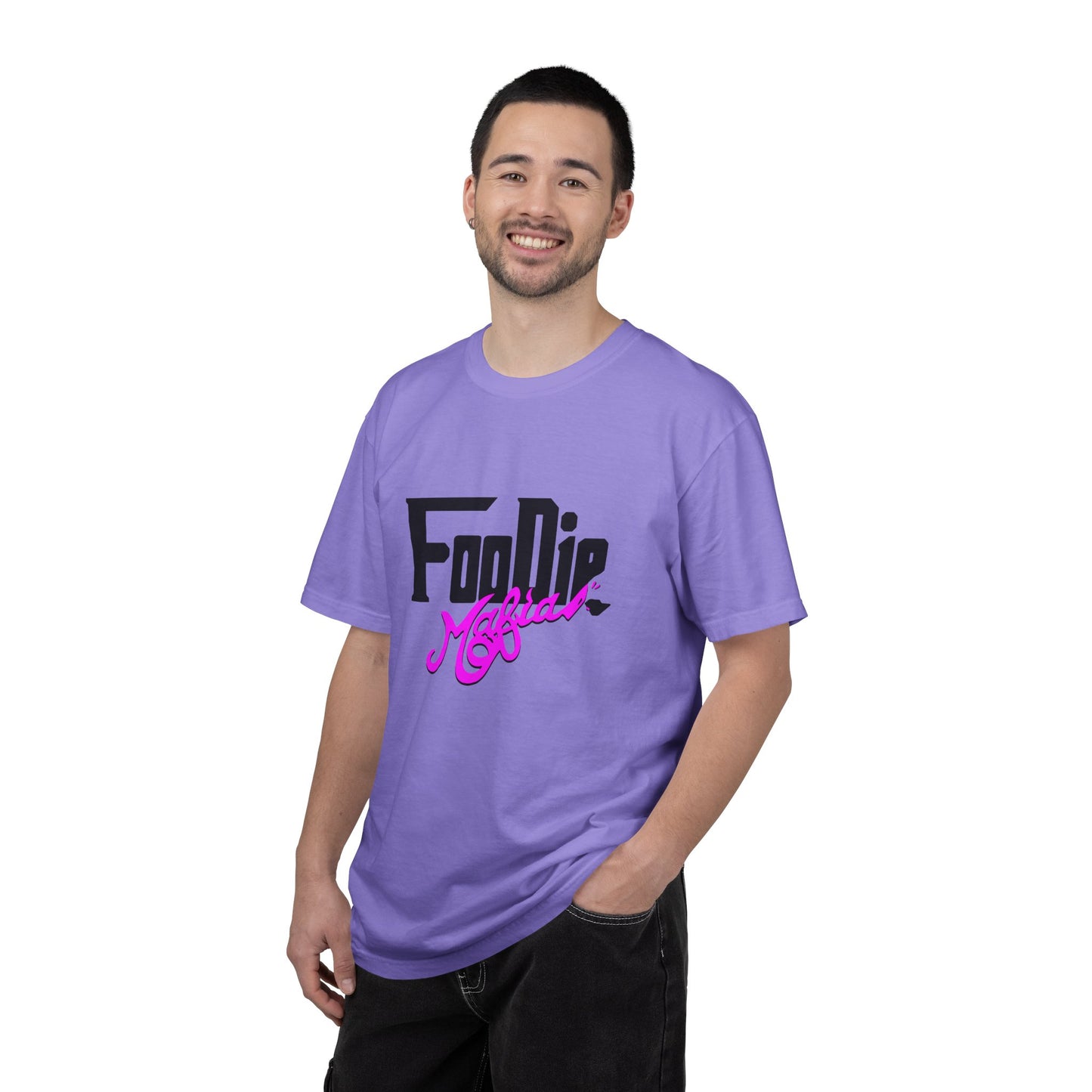 L.O.E.F Foodie Mafia Unisex Tee Shirt (Bright Purple)