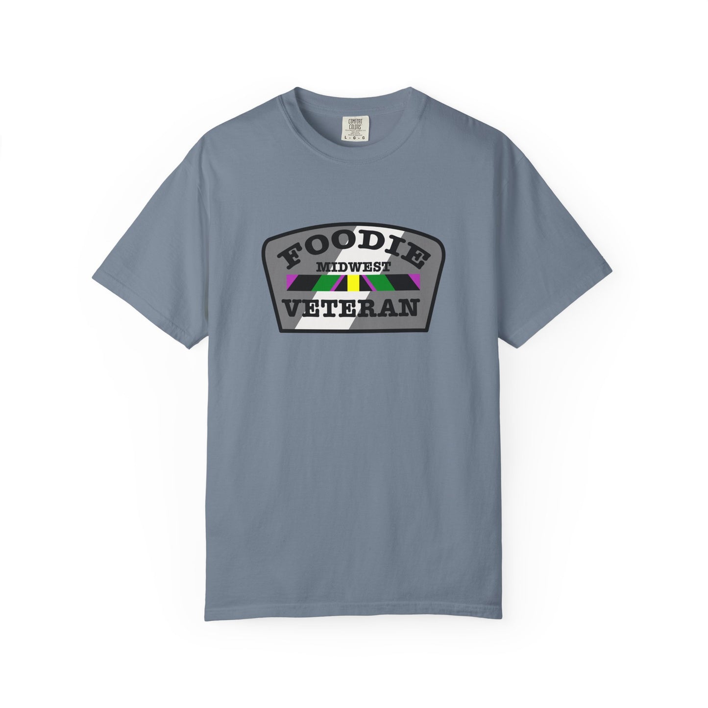 L.O.E.F Foodie Veteran MIDWEST Unisex Tee Shirt (Gray)