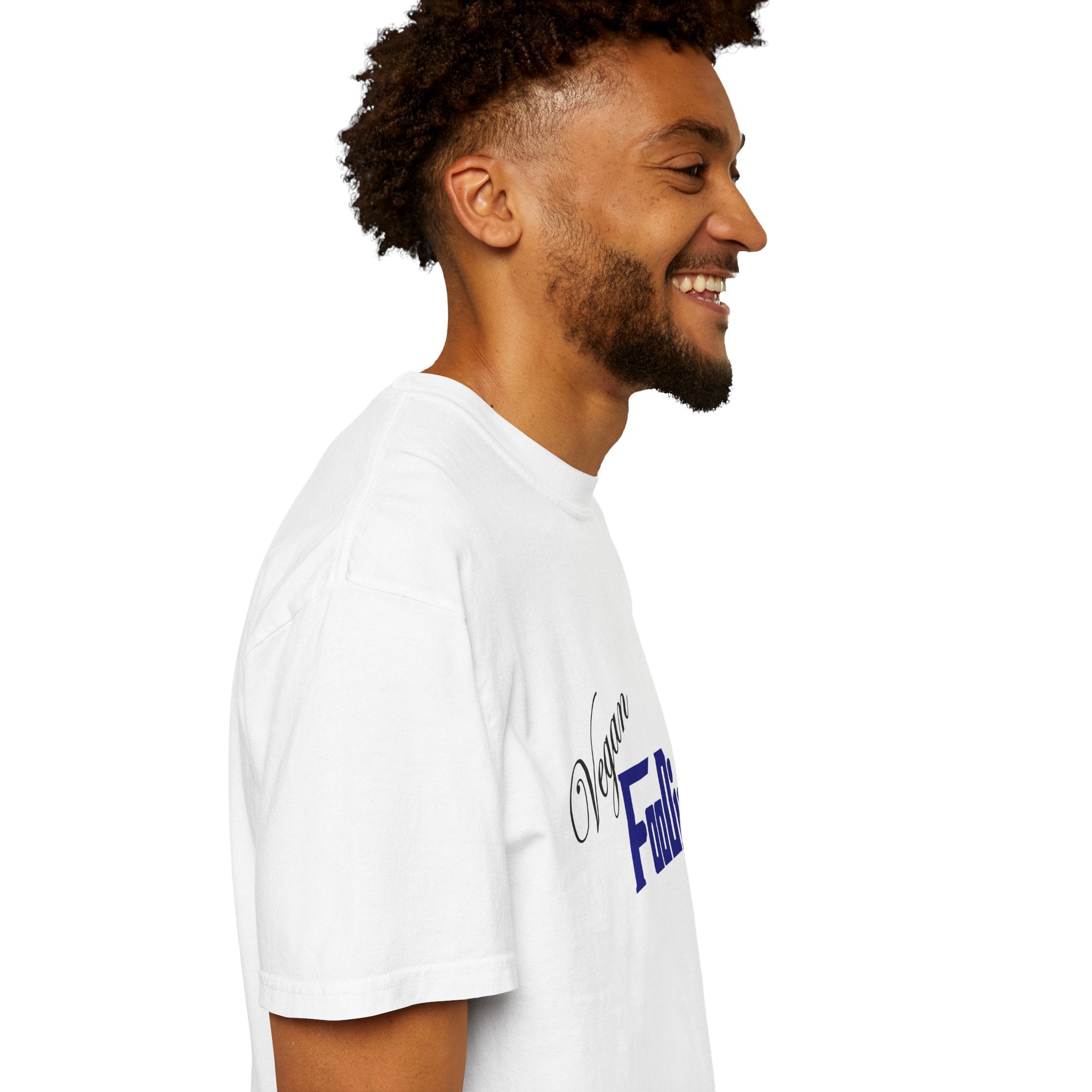 L.O.E.F Unisex Vegan Foodie Tee Shirt (Dark Blue)