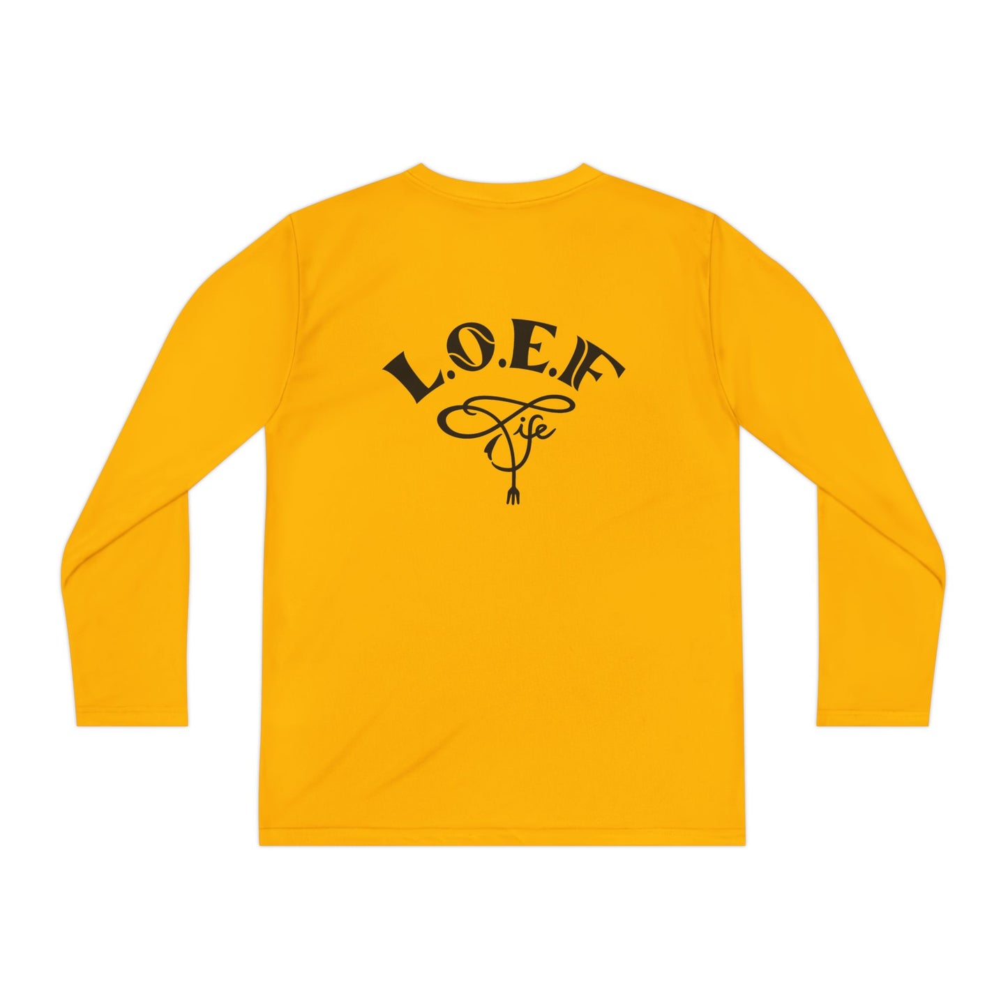 L.O.E.F Foodie 4Life Young Long Sleeve Tee  (Dark Blue)