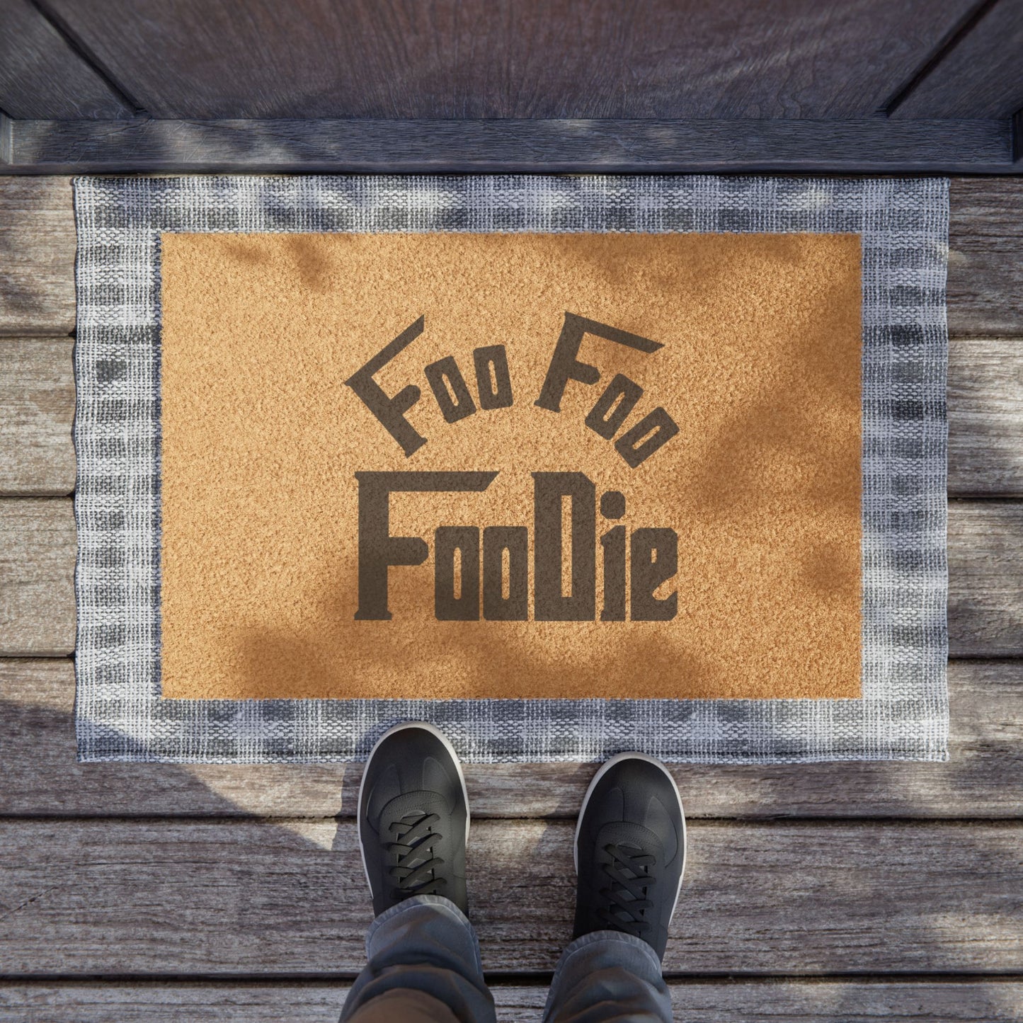 L.O.E.F Foo Foo Foodie Welcome Mat