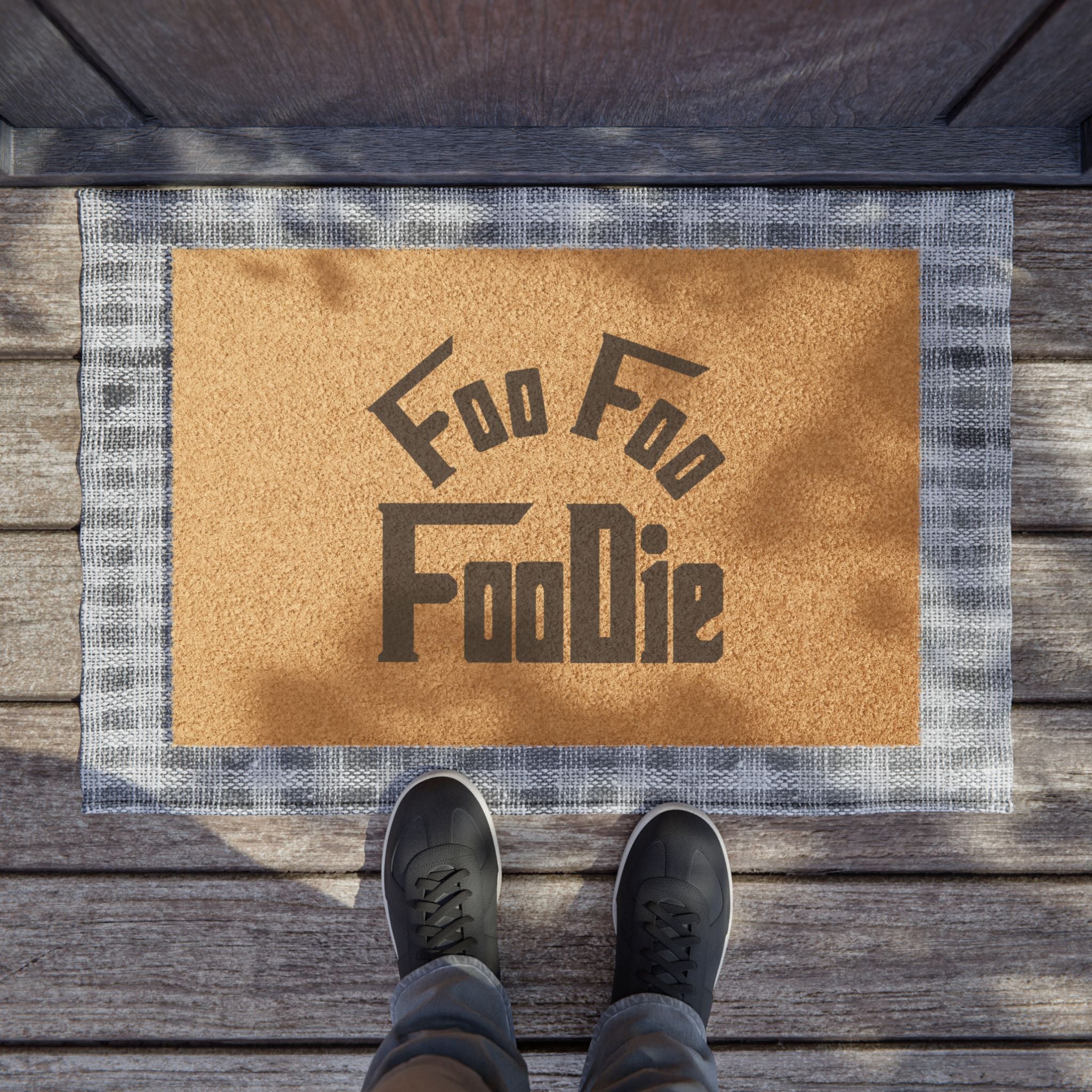L.O.E.F Foo Foo Foodie Welcome Mat