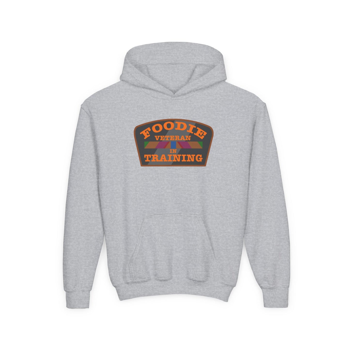 L.O.E.F Foodie Veteran In Training Kids Hoodie (Orange)