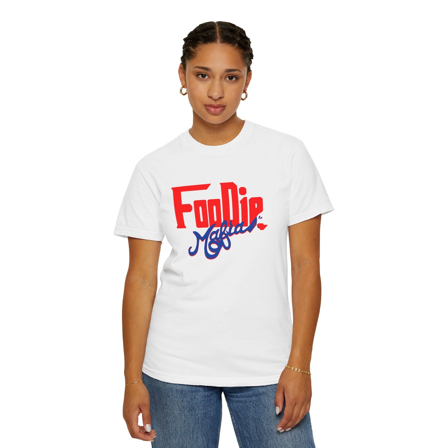L.O.E.F Red Foodie Mafia Unisex Tee shirt (Cobalt Blue)