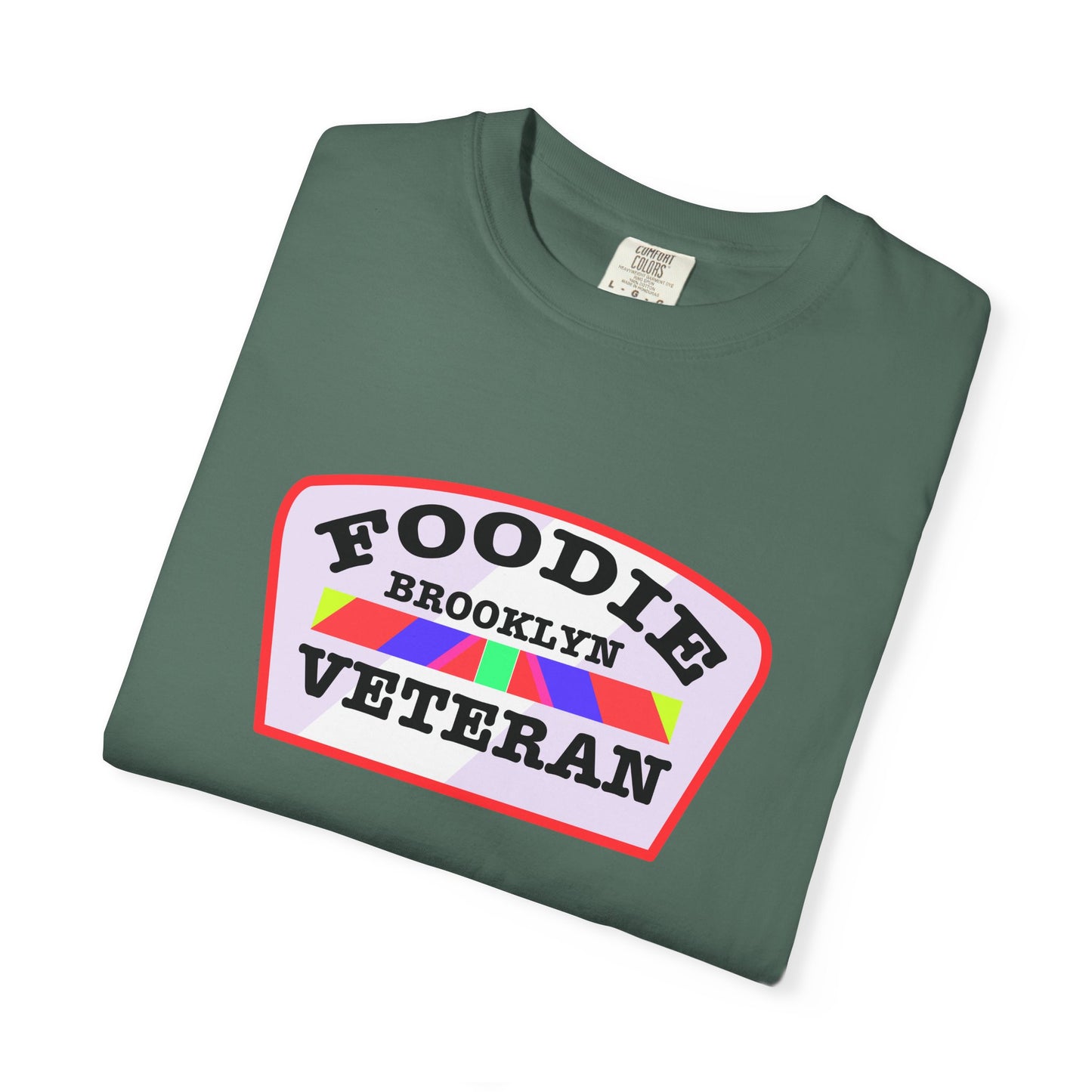 L.O.E.F Foodie Veteran BROOKLYN Unisex Tee Shirt (Soft Pink)