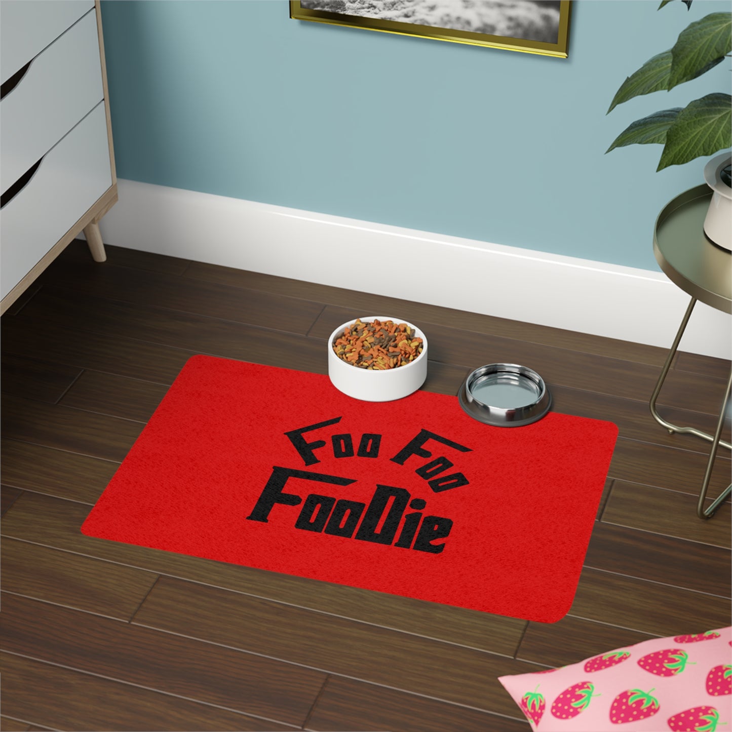L.O.E.F Foo Foo Foodie Pet Food Mat