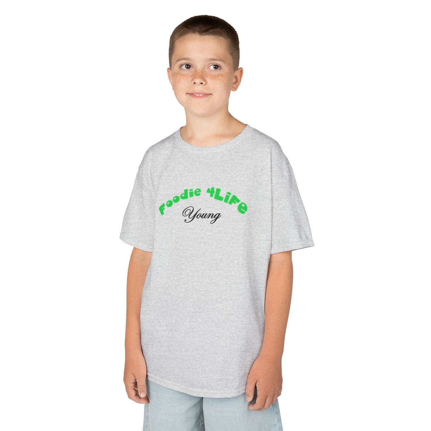 L.O.E.F Foodie 4Life Young Tee Shirt  (Machalite Green)