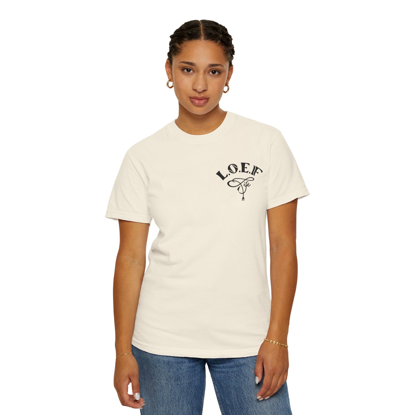 L.O.E.F Foodie 4Life Vegan Unisex Tee Shirt (Soft Pink)