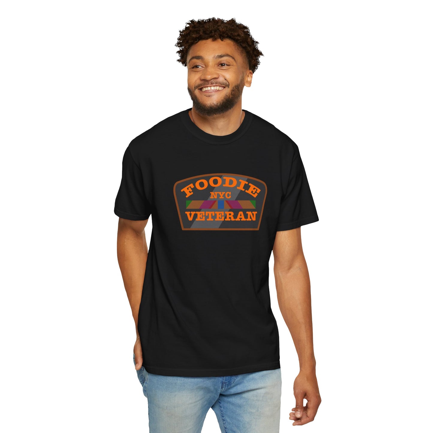 L.O.E.F Foodie Veteran NYC Unisex Tee Shirt (Orange)