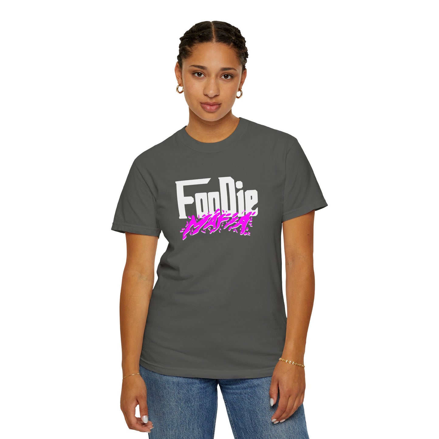 L.O.E.F Foodie Mafia Unisex Tee Shirt  (Purple)