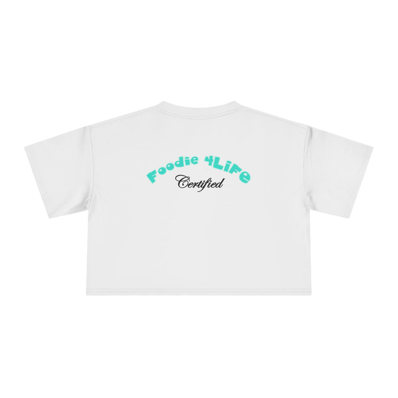 L.O.E.F Foodie 4Life Certified Crop Tee (Turquoise)