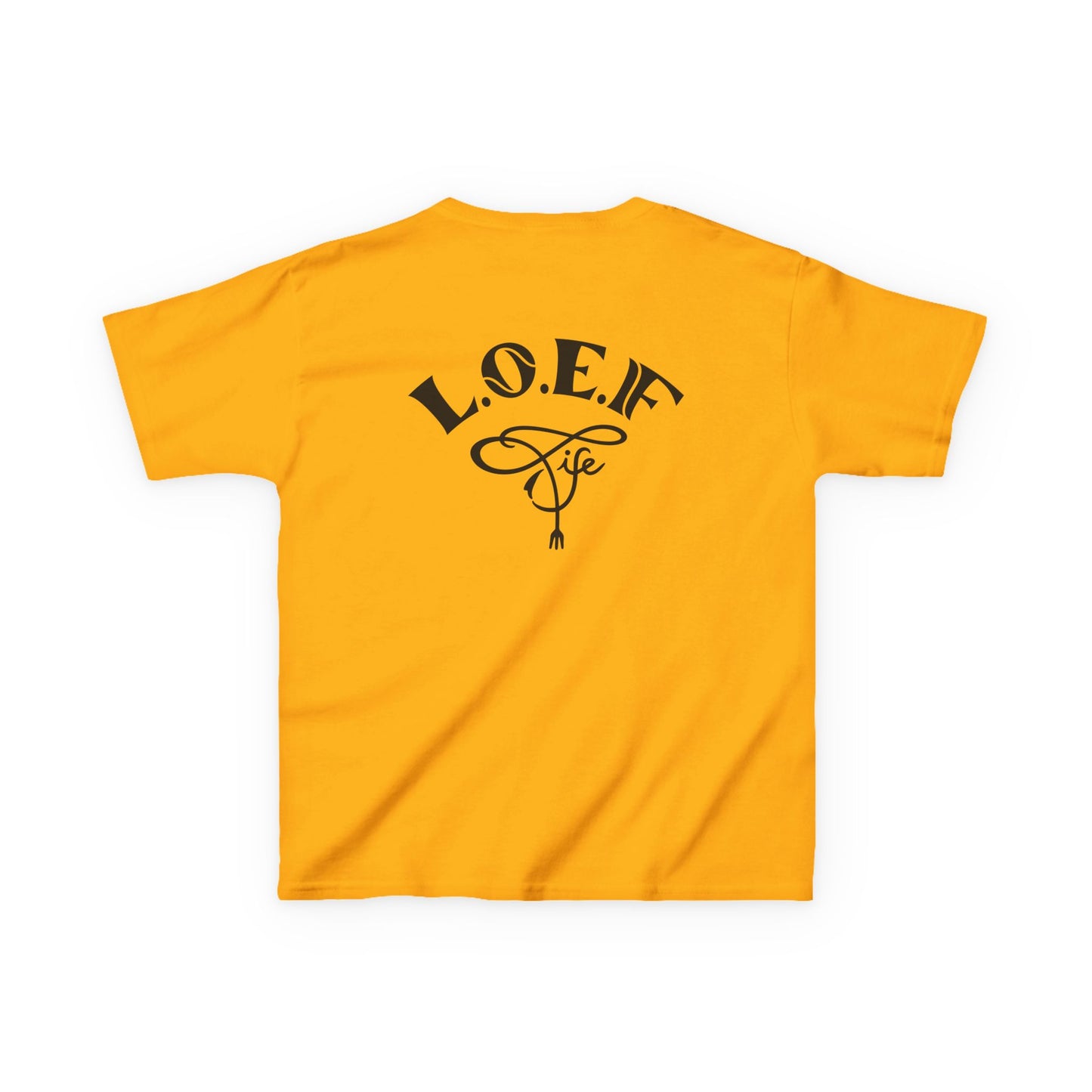 L.O.E.F Foodie 4Life Young Tee Shirt  (Black)
