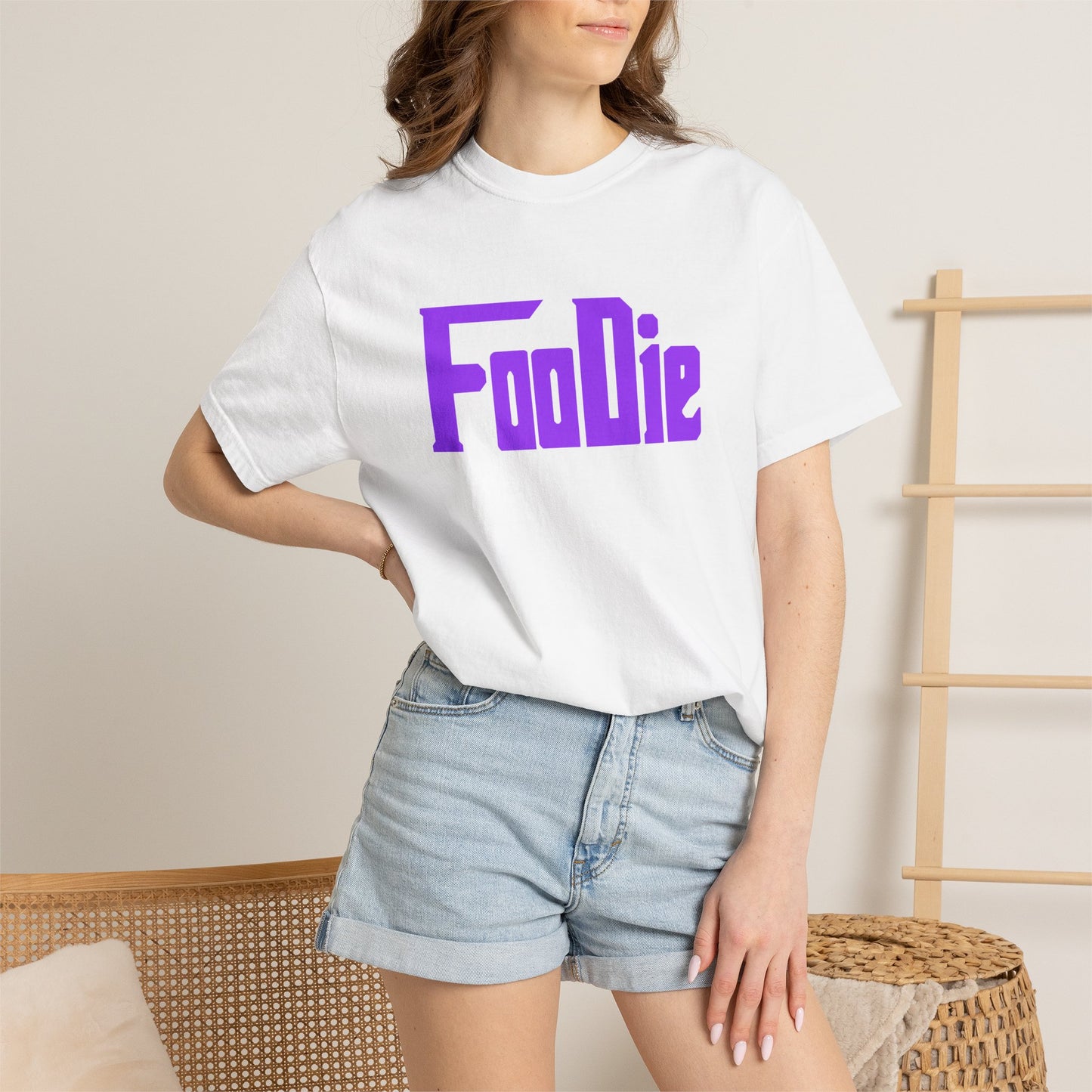 LO.E.F Foodie Unisex Tee Shirt (Bright Purple)