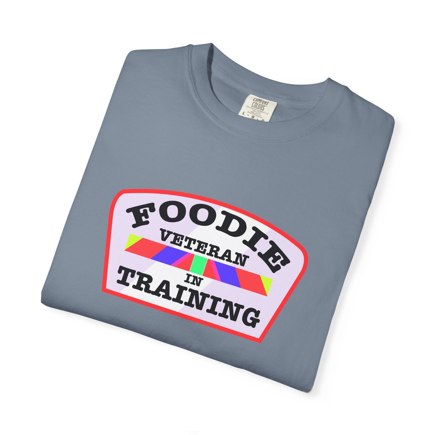 L.O.E.F Foodie Veteran IN TRAINING Unisex Tee Shirt (Soft Pink)