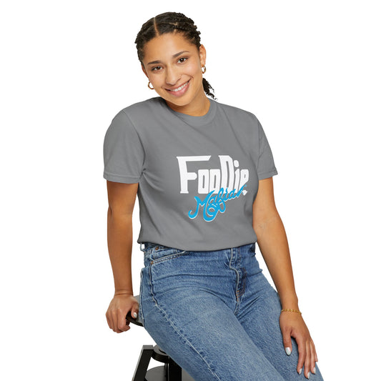 L.O.E.F White Foodie Mafia Unisex Tee shirt (Apricot)