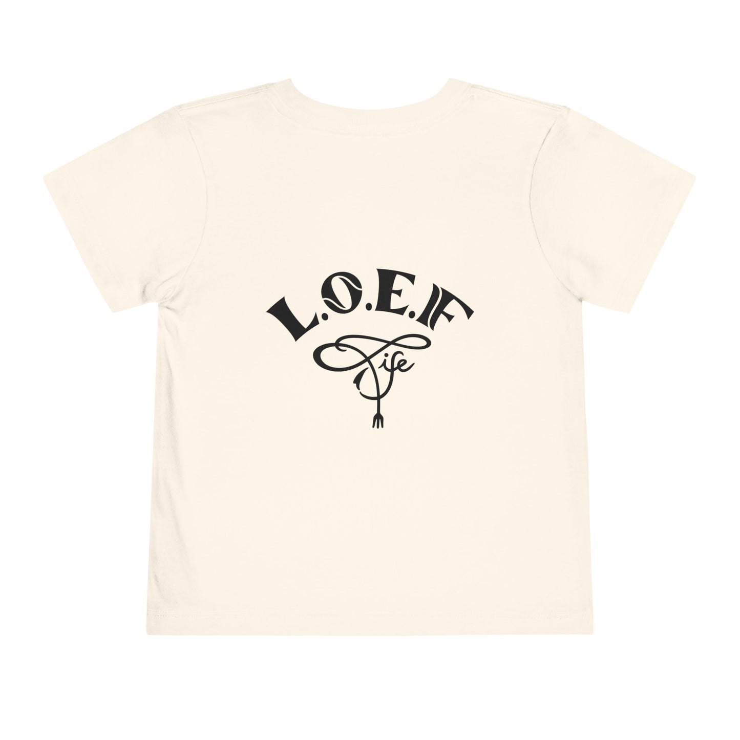 L.O.E.F Foodie 4Life Baby Tee Shirt  (Black)