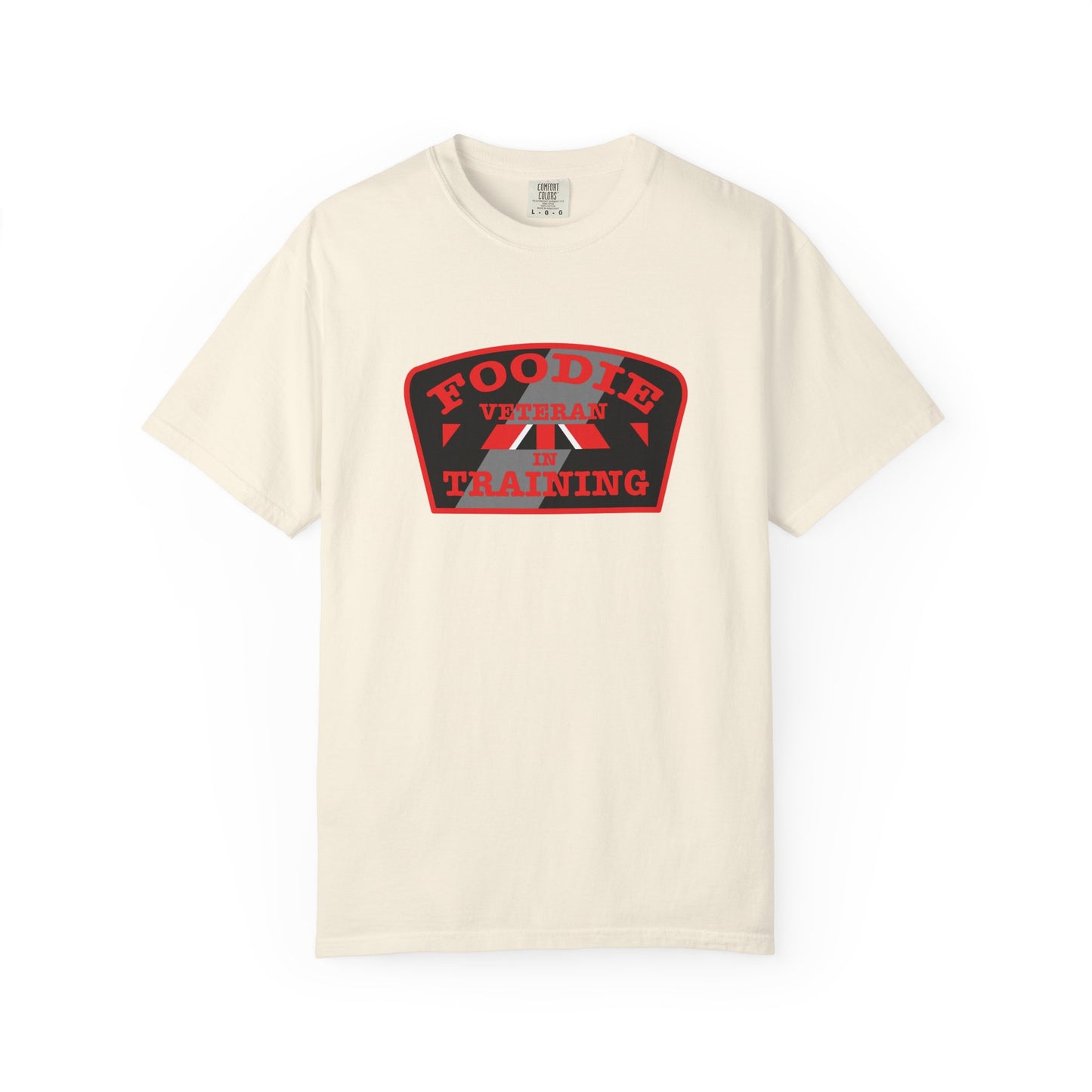 L.O.E.F Foodie Veteran IN TRAINING Unisex Tee Shirt (Red)