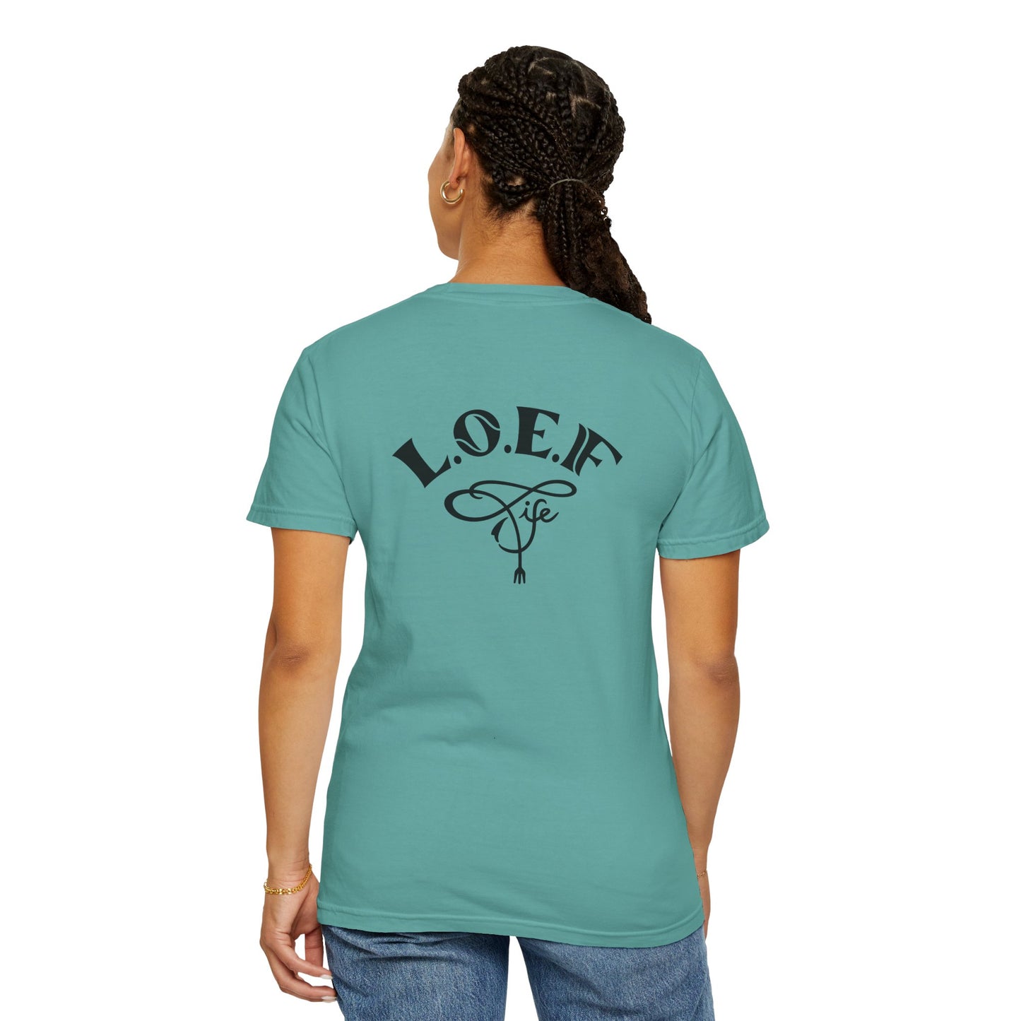 L.O.E.F Foodie Unisex Tee Shirt (Dark Brown)