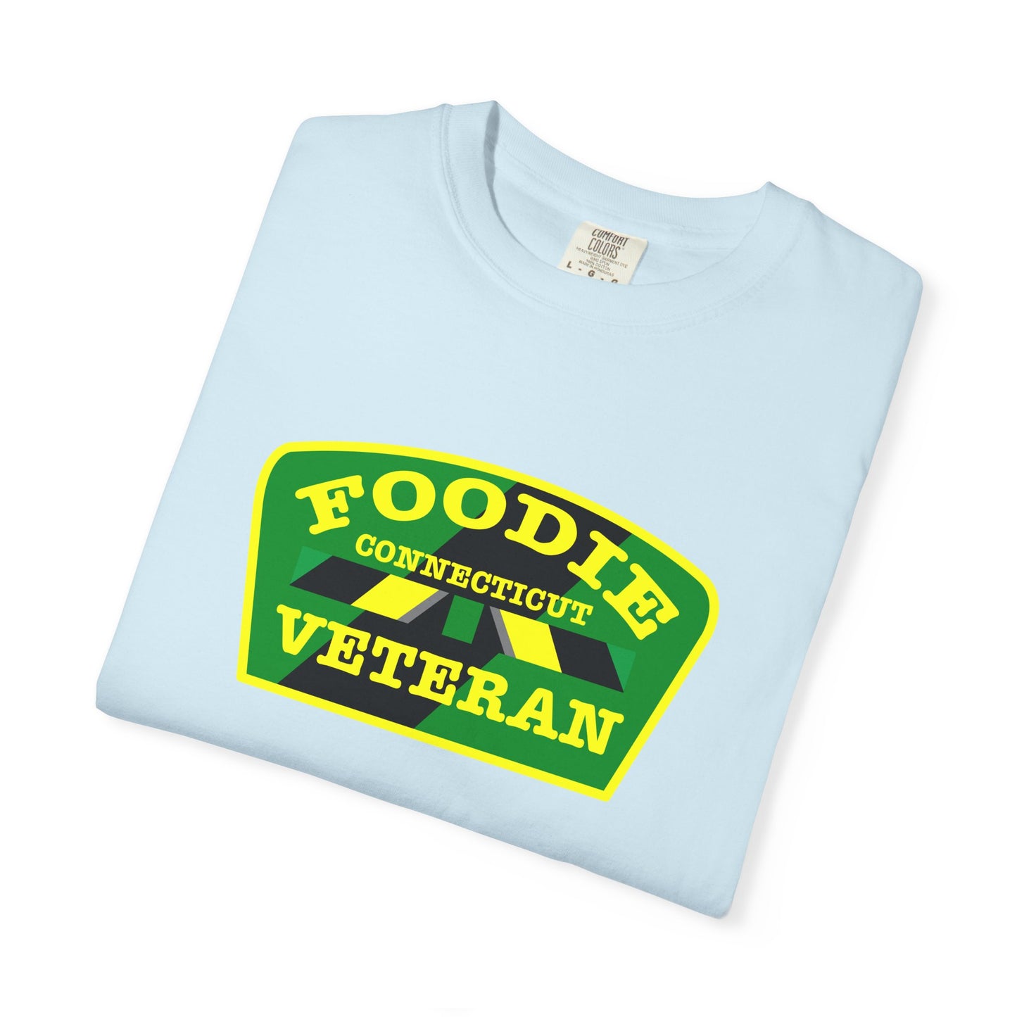 L.O.E.F Foodie Veteran CONNECTICUT Unisex Tee Shirt (Yellow)
