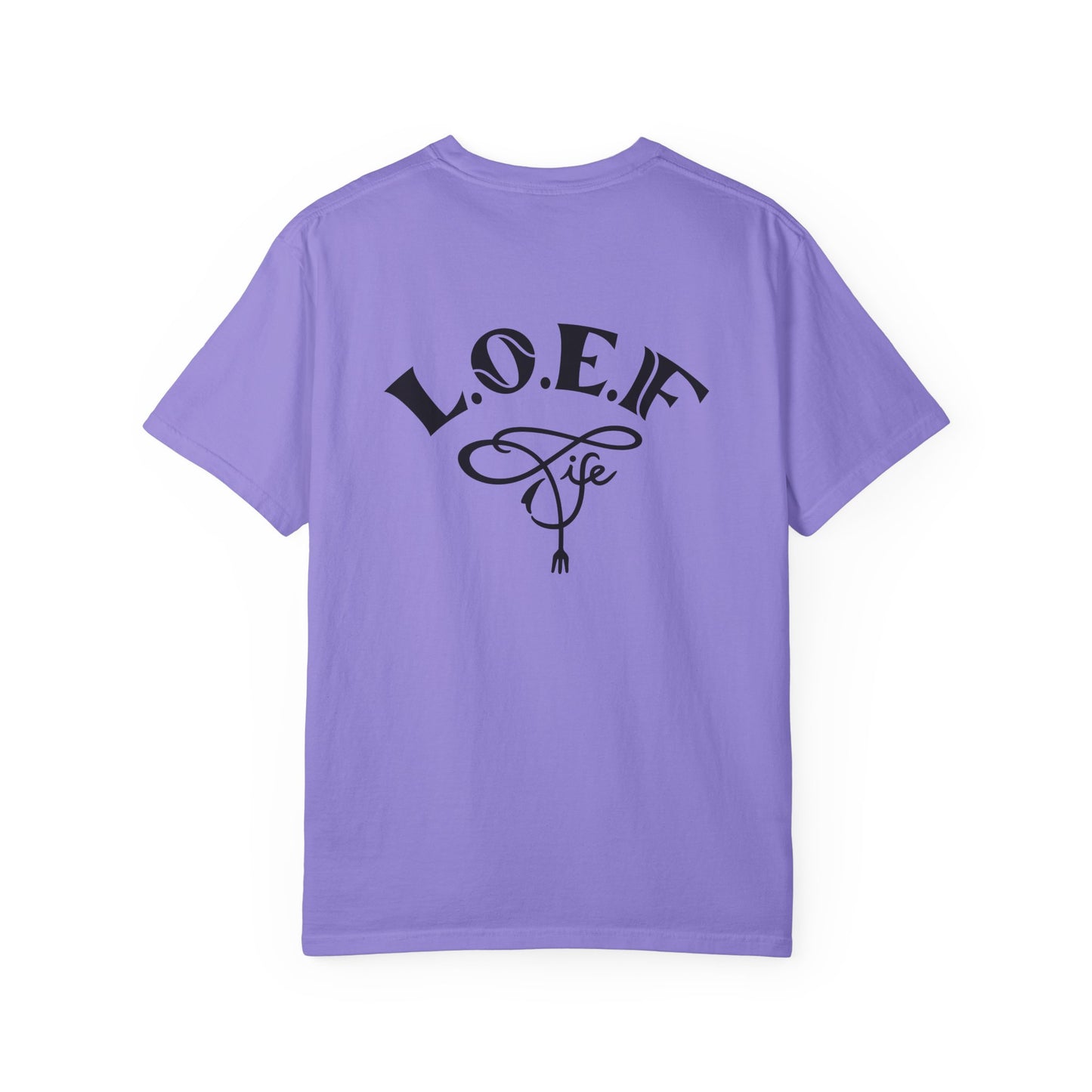 L.O.E.F Foodie 4Life Vegan Unisex Tee Shirt (Fiery Red)