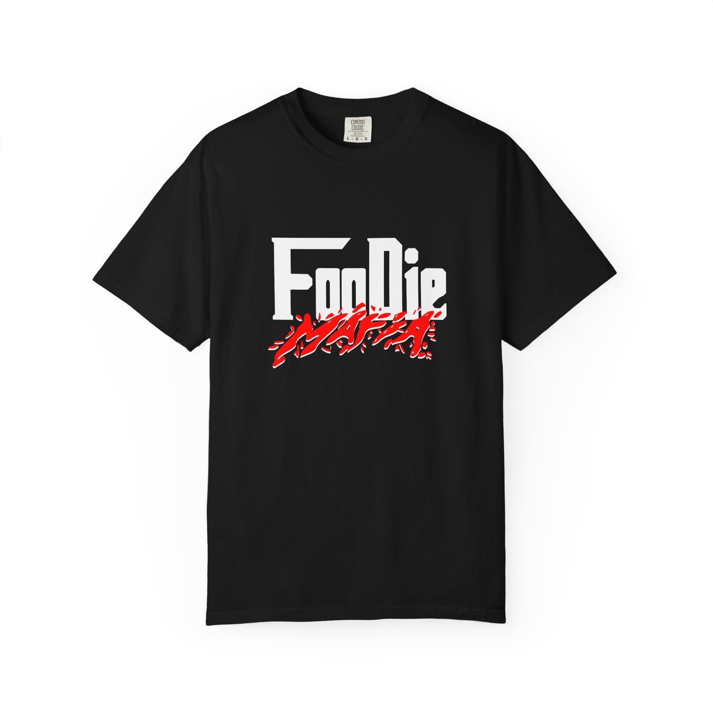 L.O.E.F White Foodie Mafia Unisex Tee shirt (Candy Apple Red)