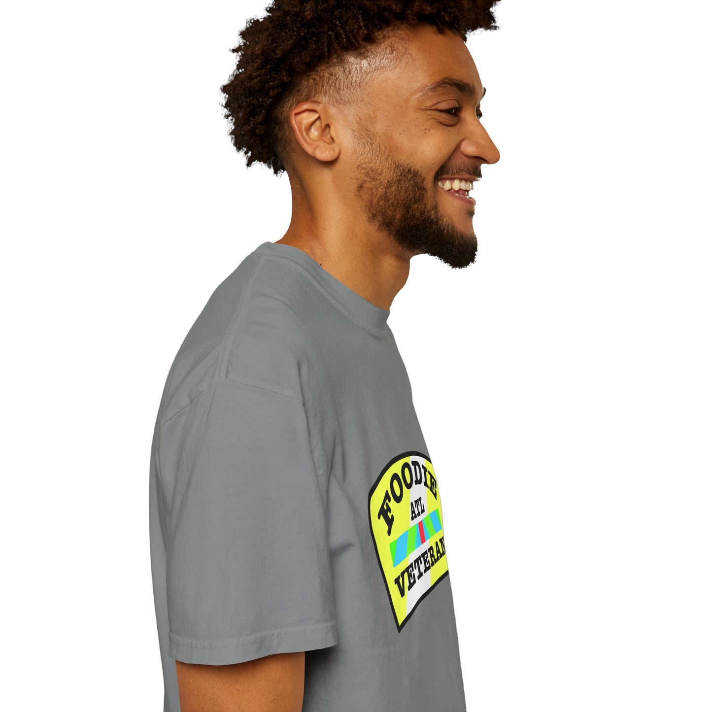 L.O.E.F Foodie Veteran ATL Unisex Tee Shirt (Yellow and Black)