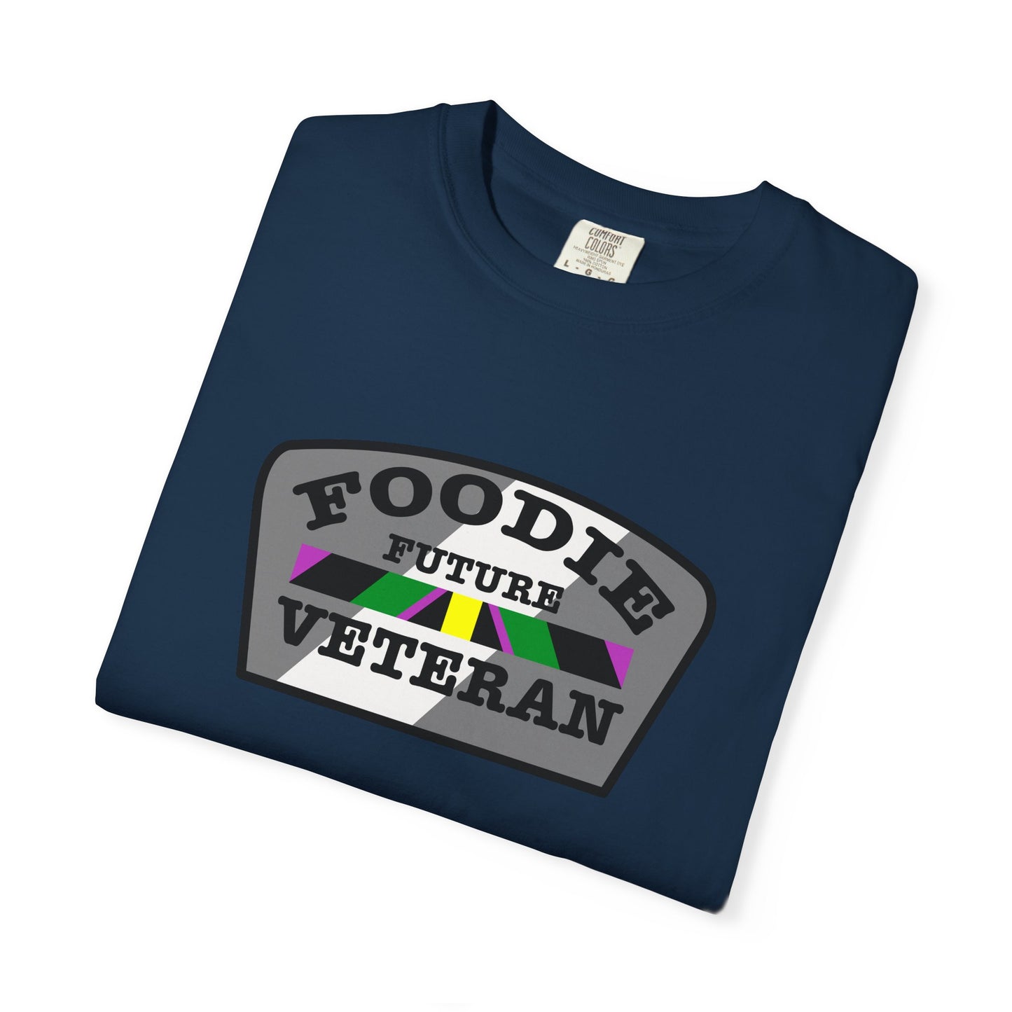 L.O.E.F Foodie Veteran FUTURE Unisex Tee Shirt (Gray)
