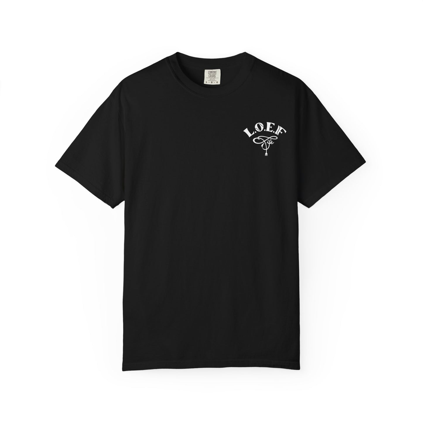 L.O.E.F LIFESTYLE OF EVERYDAY FOODIES Unisex Tee Shirt (White)